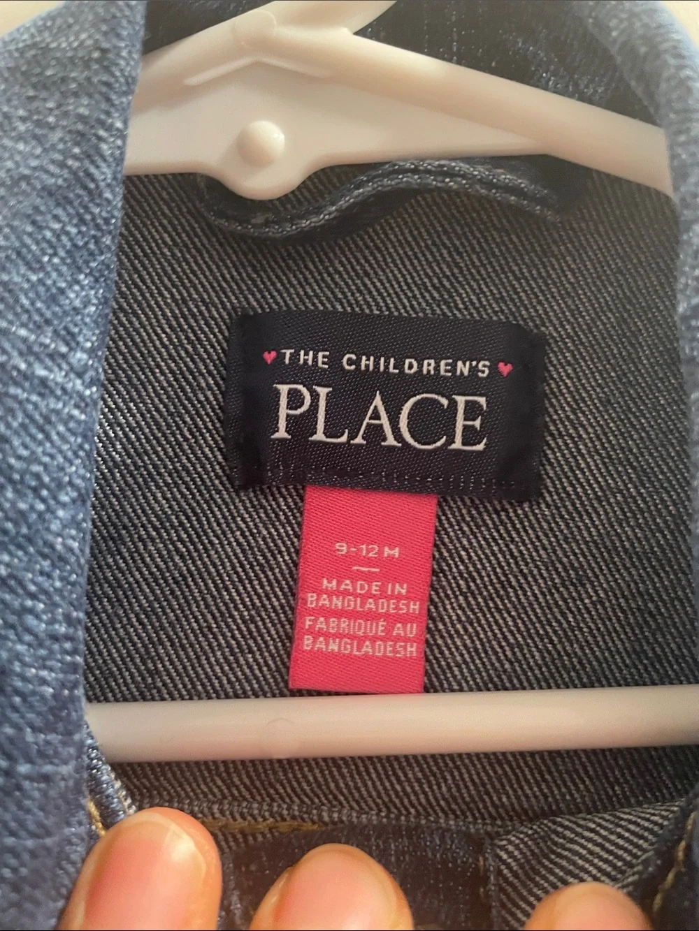 The Children's Place Indigo Denim Jacket with Silver Buttons - Girls
